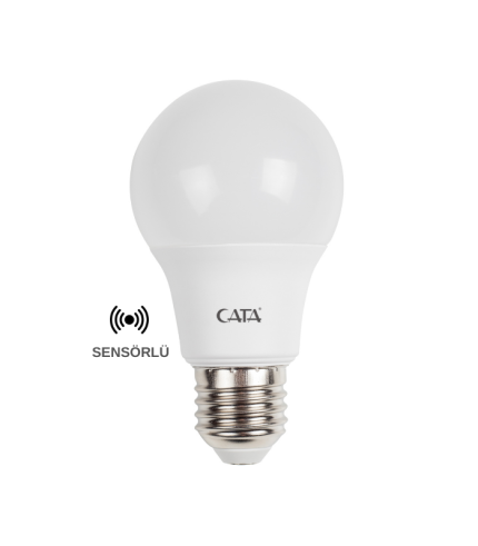 Cata | 12W Sensörlü Led Ampul E27 Duy / Beyaz Işık ct-4259